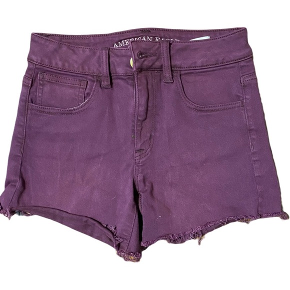 Cropped Maroon shorts - Picture 1 of 3